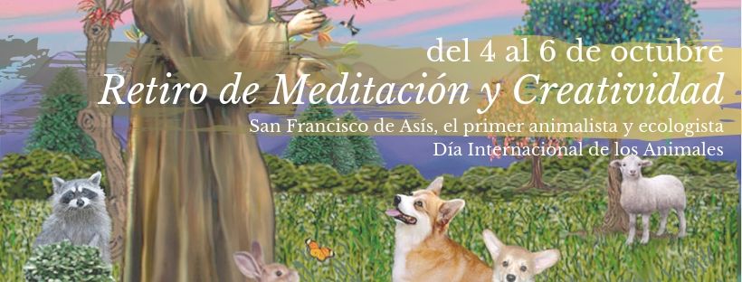 retiro de meditación y animales