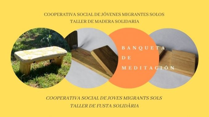 banqueta de meditación En nuestro TALLER DE MADERA SOCIAL ayudamos a jóvenes migrantes solos en su formación integral y emancipación.