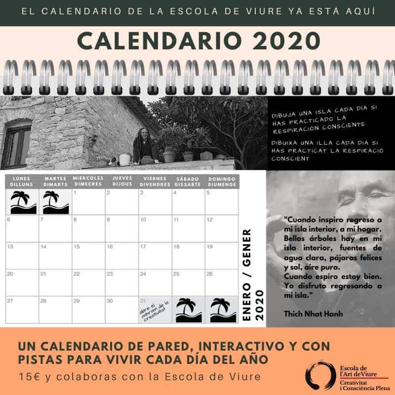 calendario con pistas para vivir cada día