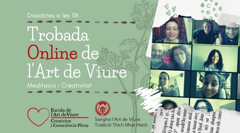 meditación online encuentro online del arte de vivir